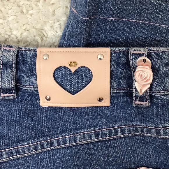 Escada vintage buttons and bows jeans 34/4 - Picture 8 of 12